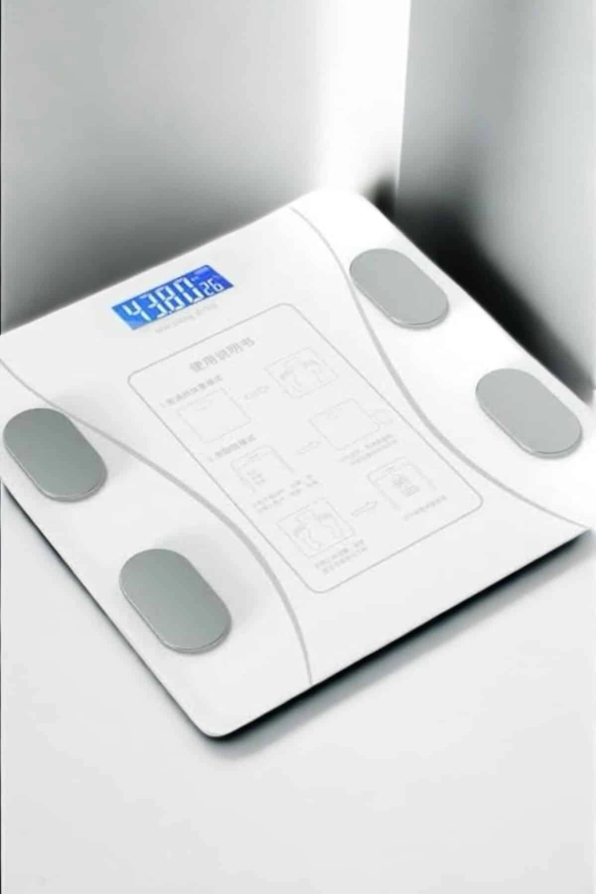 Tartı Baskül Dijital Elektronik Tartı Vücut Analiz Kablosuz Akıllı Yağ Ölçer ( Lisinya )