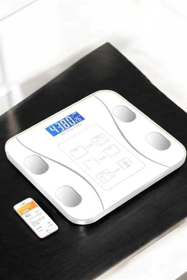Tartı Baskül Dijital Elektronik Tartı Vücut Analiz Kablosuz Akıllı Yağ Ölçer ( Lisinya )