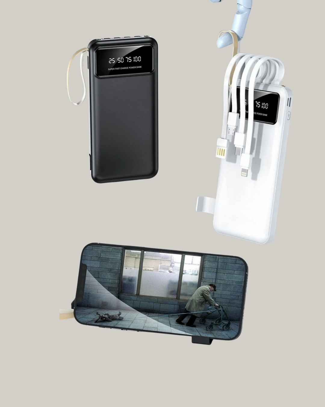 Taşınabilir 20.000 Mah Hızlı Şarj Powerbank 4 Çıkışlı ( Lisinya )