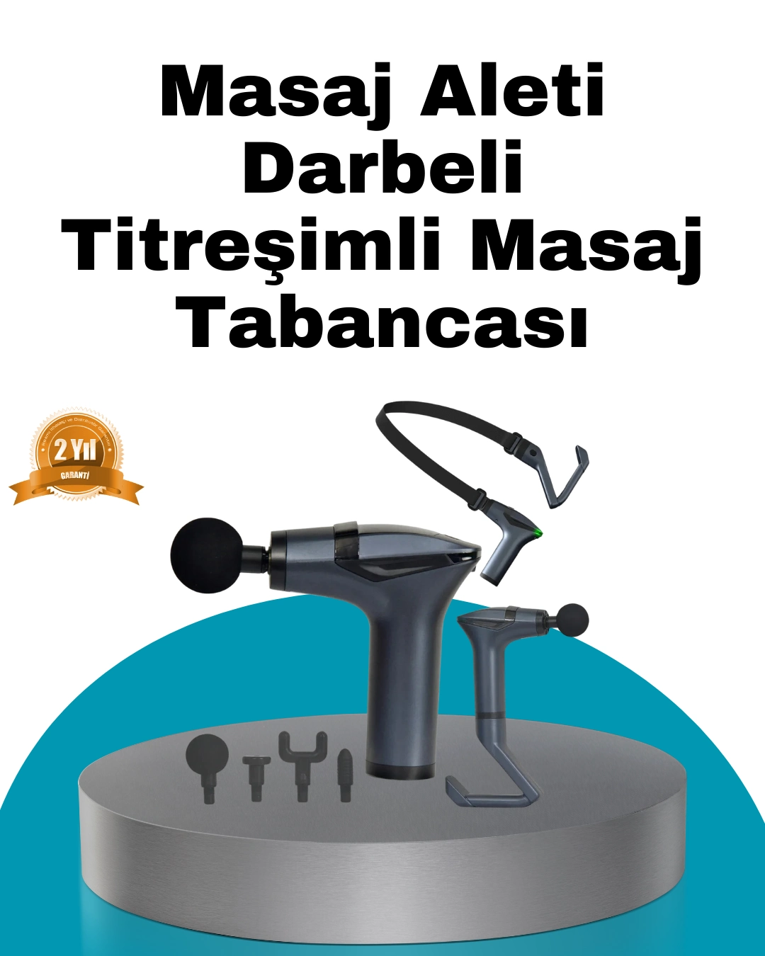 Taşınabilir 3in1 Masaj Aleti Şarjlı Titreşimli Esneme Bantlı ( Lisinya )