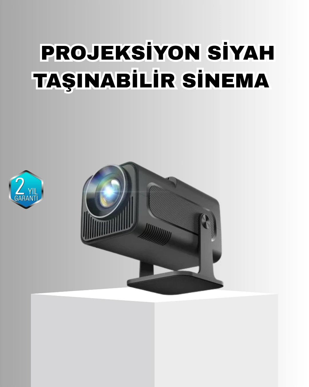 Taşınabilir Akıllı Projeksiyon Hdmı Usb Uyumlu Oyun Destekli Kompakt ( Lisinya )