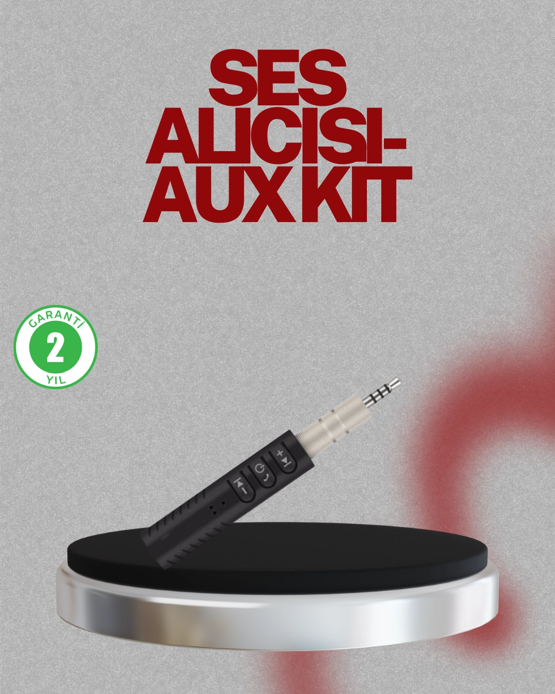 Taşınabilir Bluetooth 4.1 Ses Adaptörü – 10 Metre Çekim Mesafesi ( Lisinya )