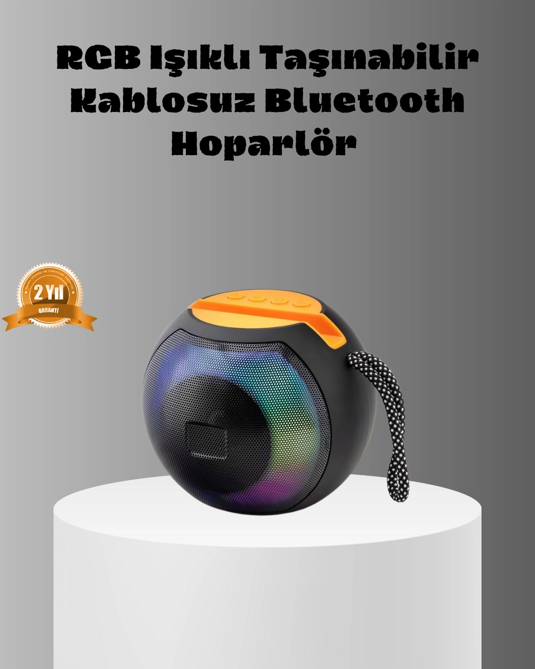 Taşınabilir Bluetooth Hoparlör – Rgb Işıklı, Güçlü Bas Ve 8 Saat Pil Ömrü ( Lisinya ) Taşınabilir Bluetooth Hoparlör – Rgb Işıklı, Güçlü Bas Ve 8 Saat Pil Ömrü ( Lisinya )
