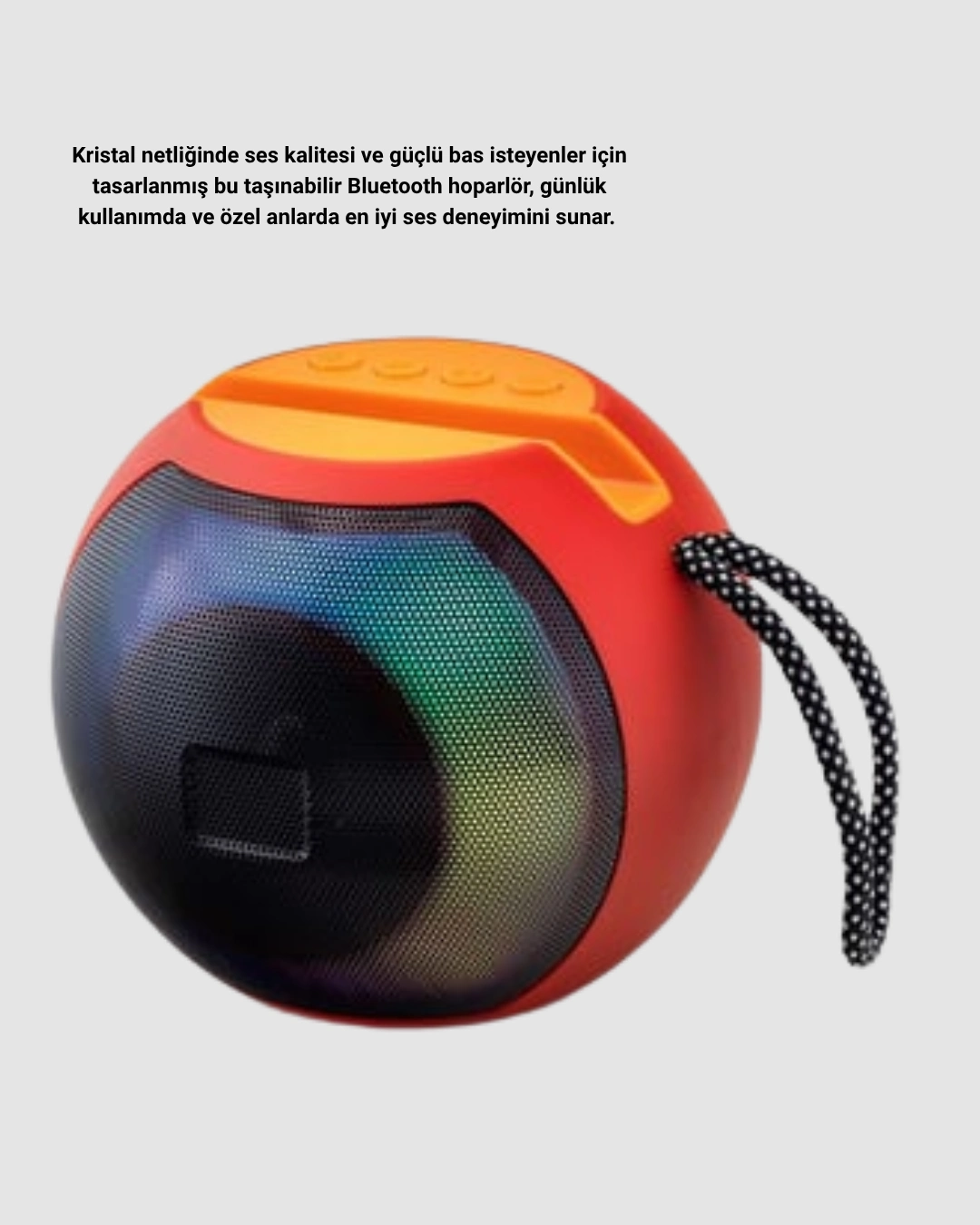 Taşınabilir Bluetooth Hoparlör – Rgb Işıklı, Güçlü Bas Ve 8 Saat Pil Ömrü ( Lisinya ) Taşınabilir Bluetooth Hoparlör – Rgb Işıklı, Güçlü Bas Ve 8 Saat Pil Ömrü ( Lisinya )