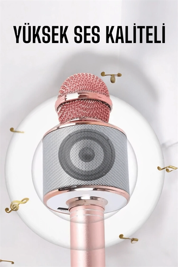 Taşınabilir Bluetooth Karaoke Mikrofon: Hafıza Kart Girişli, Etkileyici Performans ( Lisinya ) Taşınabilir Bluetooth Karaoke Mikrofon: Hafıza Kart Girişli, Etkileyici Performans ( Lisinya )