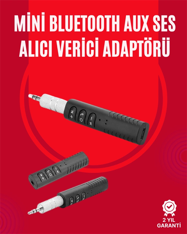 Taşınabilir Bluetooth Ses Alıcısı | 30 Dk Şarj, 4 Saat Kullanım, Geri Klipsli ( Lisinya )