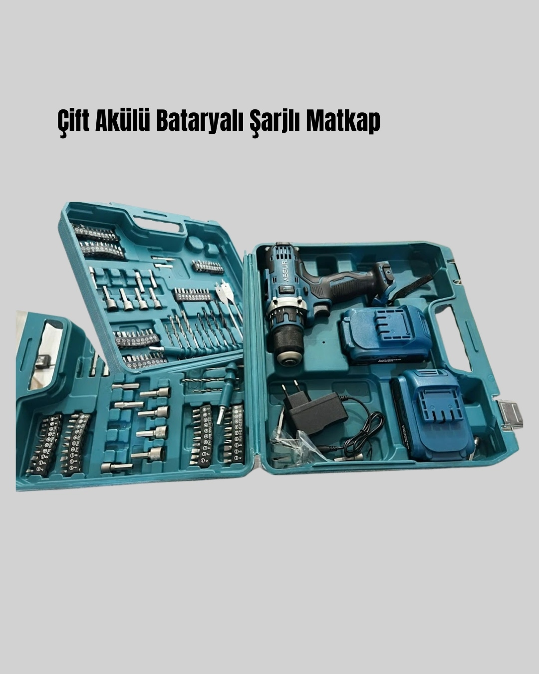 Taşınabilir Çantalı Şarjlı Matkap Ve Vidalama Seti ( Lisinya )