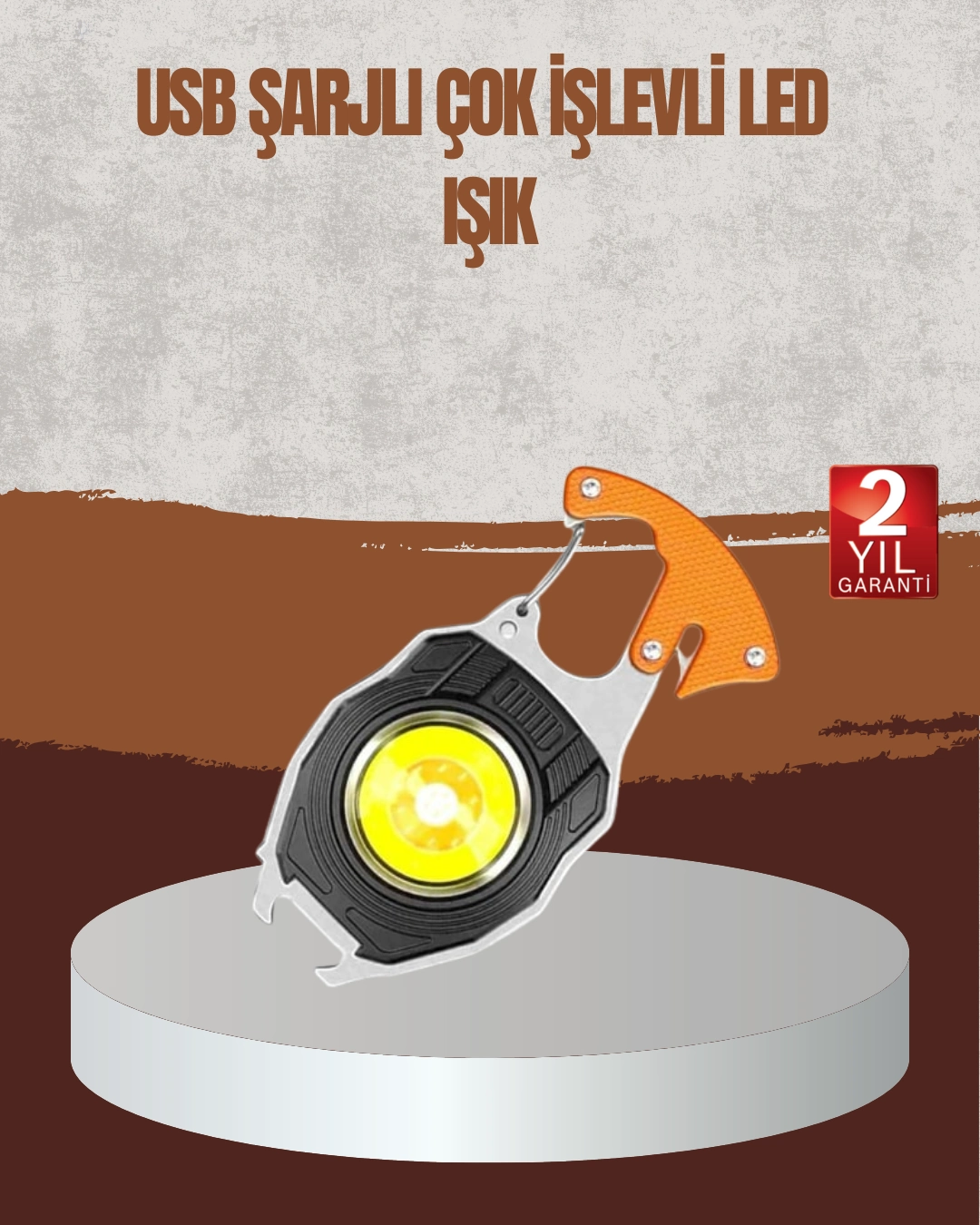 Taşınabilir Çok Amaçlı Led Işıklı Anahtarlık ( Lisinya )