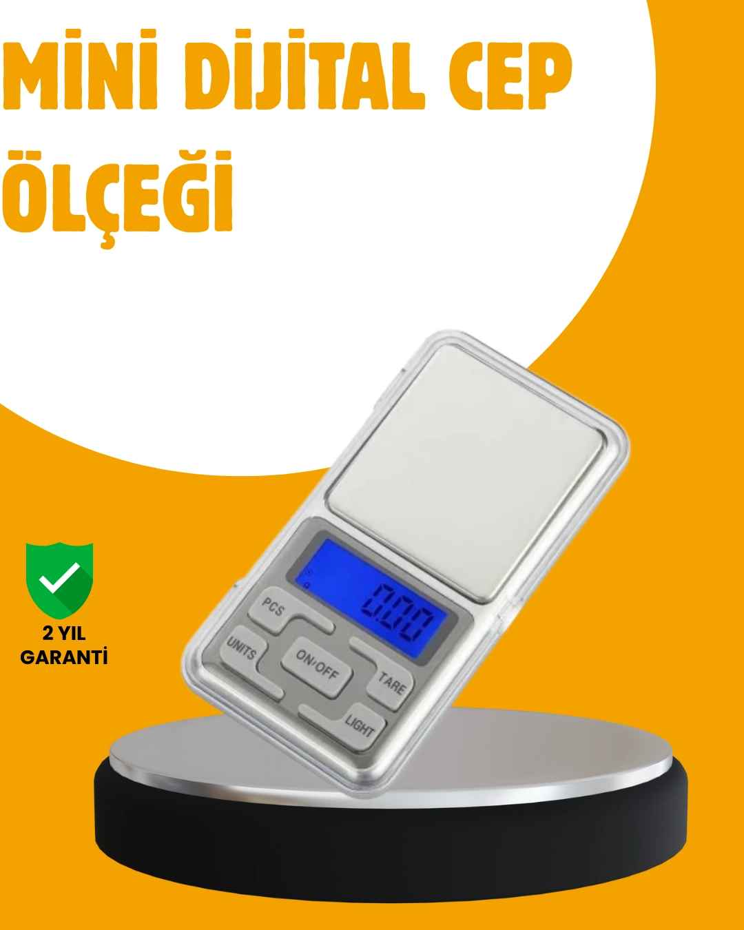 Taşınabilir Dijital Cep Terazisi 5 Ölçüm Birimli ( Lisinya )