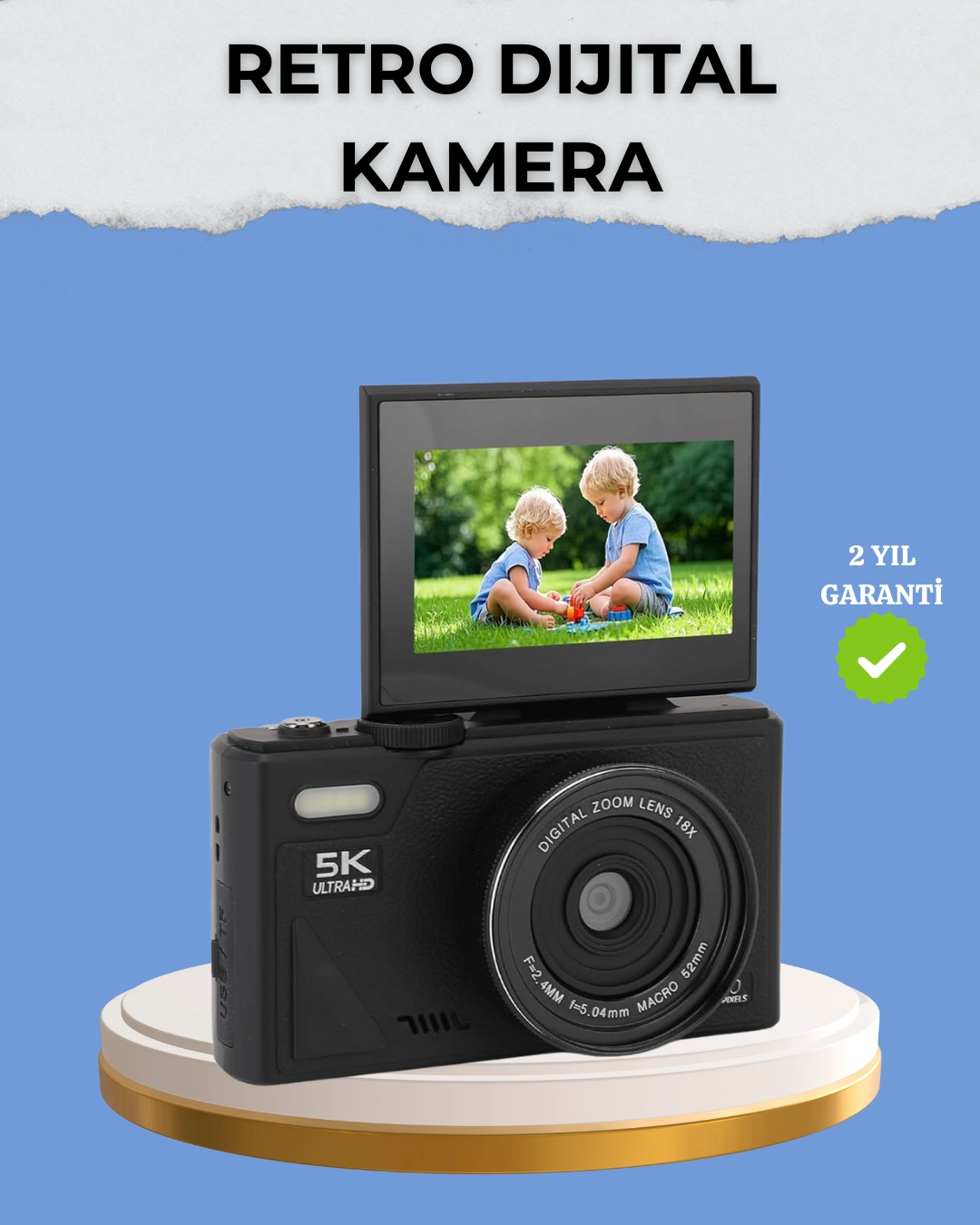 Taşınabilir Dijital Kamera 5k 75mp Stabilizasyonlu 18x Zoom Otofokus ( Lisinya ) Taşınabilir Dijital Kamera 5k 75mp Stabilizasyonlu 18x Zoom Otofokus ( Lisinya )