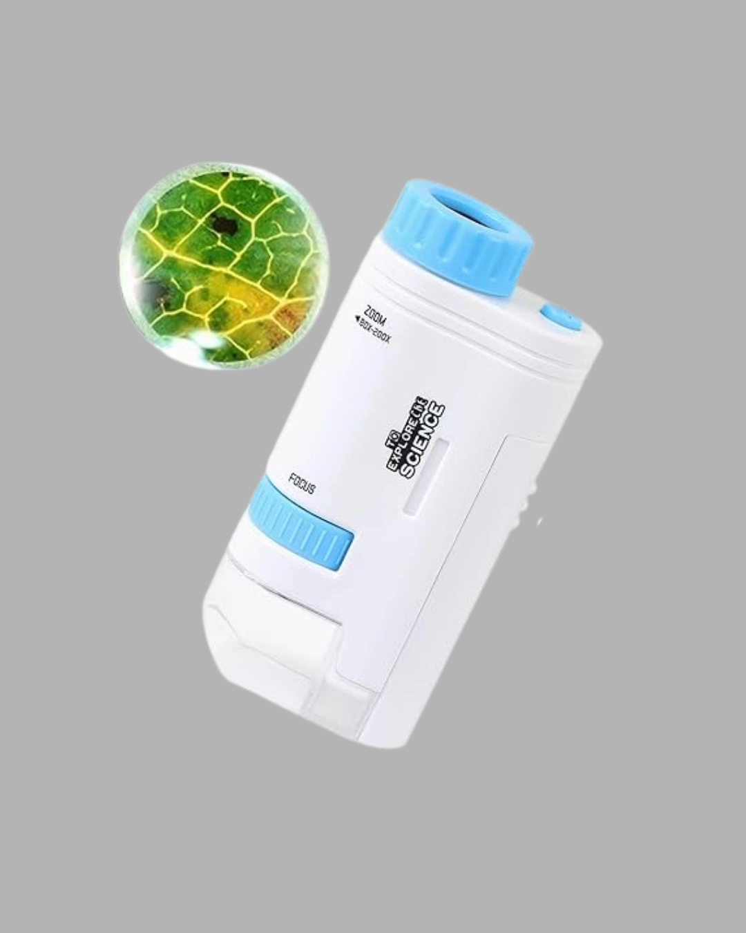 Taşınabilir Eğitim Mikroskobu 80x–200x Led Işıklı Ve Darbeye Dayanıklı ( Lisinya )