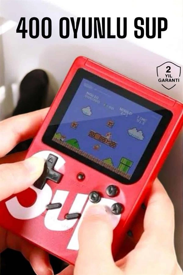 Taşınabilir El Atarisi Sup 400 Oyunlu Mini Oyun Konsolu ( Lisinya )