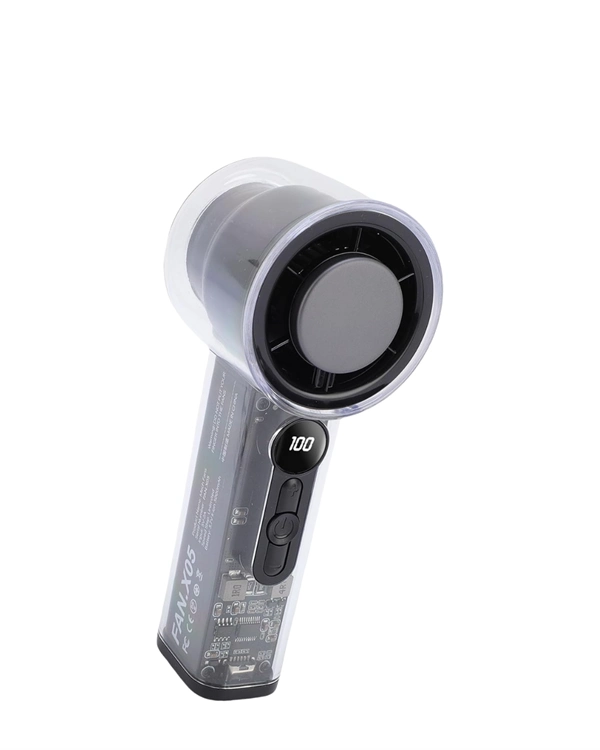 Taşınabilir El Fanı  100 Seviyeli Rüzgar Hızı Ayarı  Sessiz Çalışma - Dijital Ekranlı ( Lisinya )