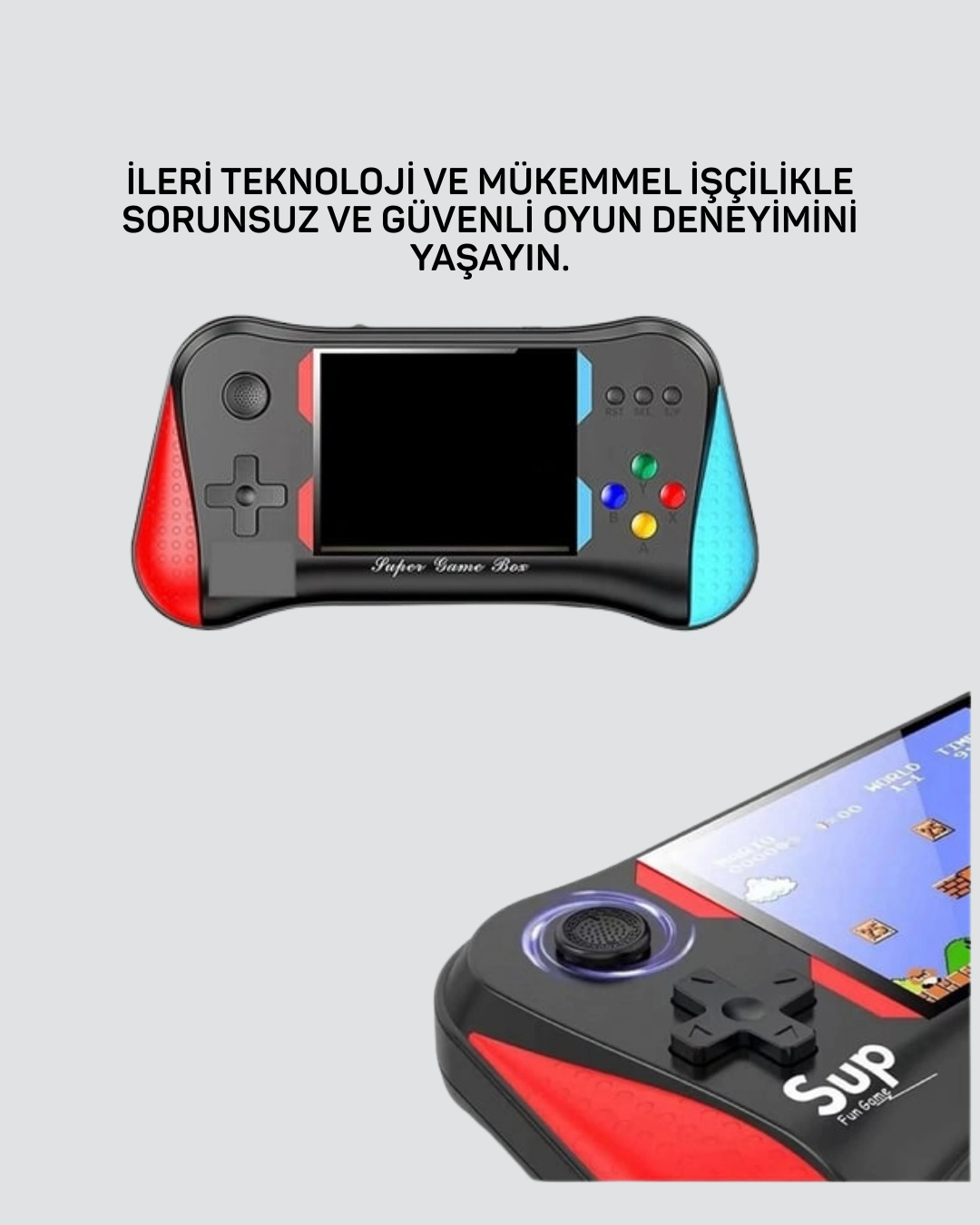 Taşınabilir El Konsolu 500 Oyunlu – Geniş Ekran Ve Uzun Pil Ömrü ( Lisinya )