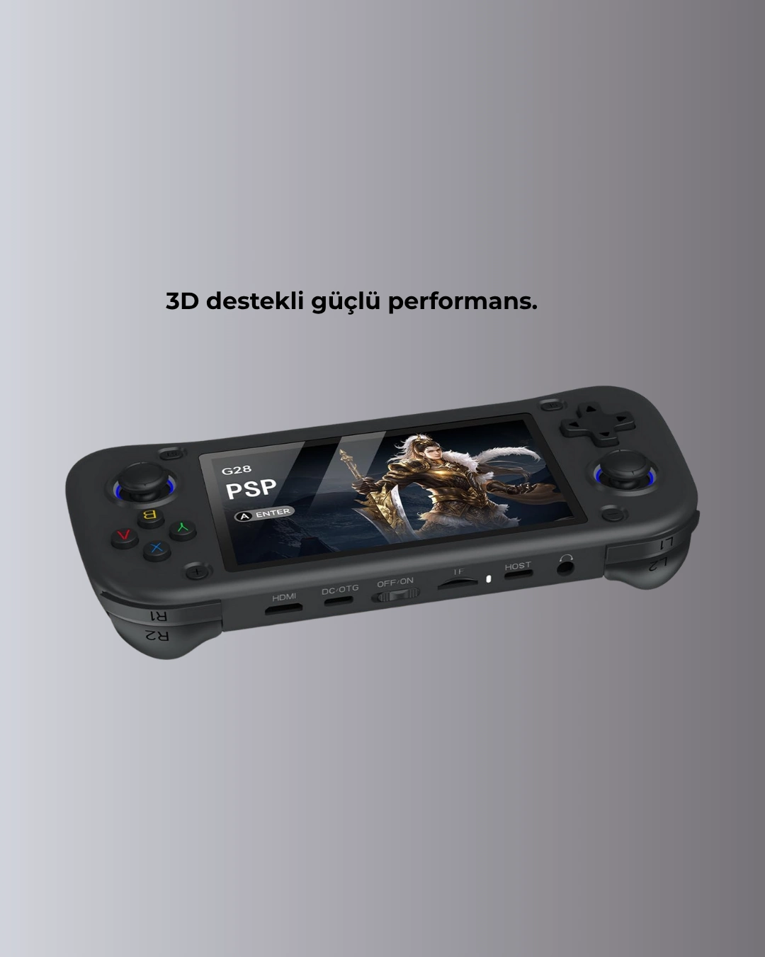 Taşınabilir El Tipi Oyun Konsolu Çoklu Emülatör Destekli 64gb ( Lisinya )
