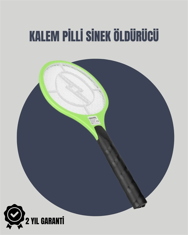 Taşınabilir Elektronik Sinek Swatter – Kimyasal İçermeyen, Ergonomik Tasarım ( Lisinya )