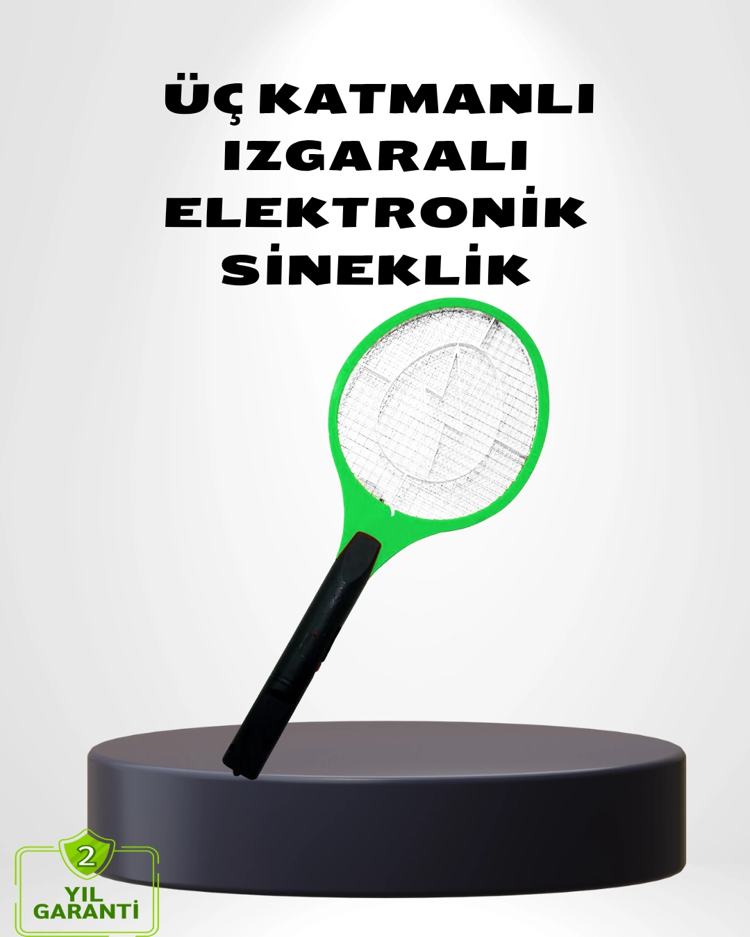 Taşınabilir Elektronik Sineklik – Üç Katmanlı Güvenli Izgara Ve Kimyasız Koruma ( Lisinya )
