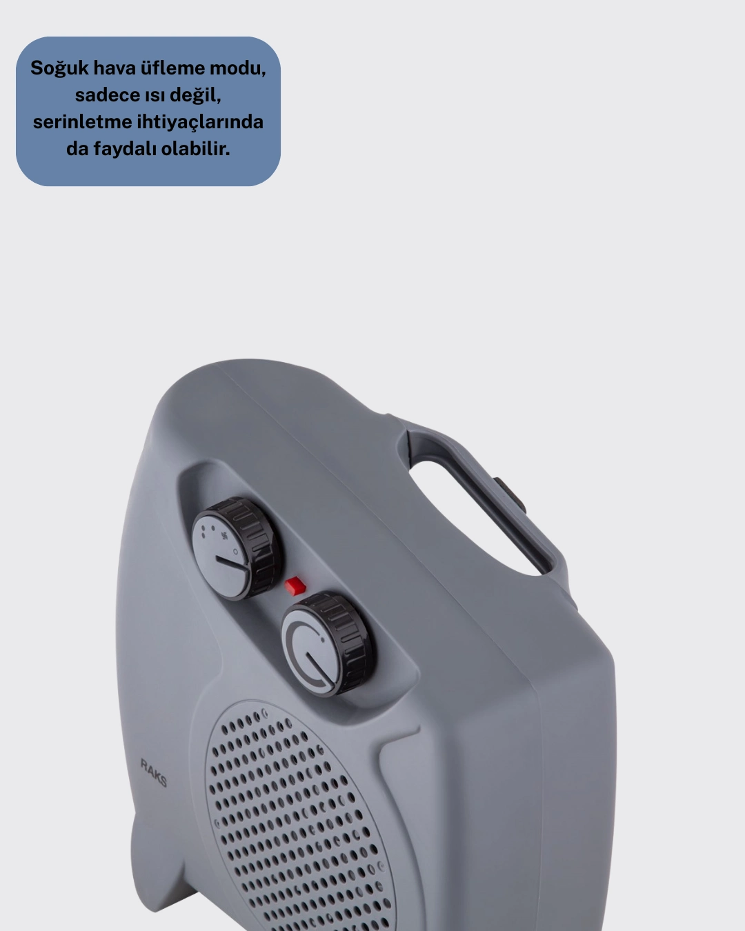 Taşınabilir Fanlı Isıtıcı Elektrikli Termik Korumalı Oda Isıtıcı ( Lisinya )