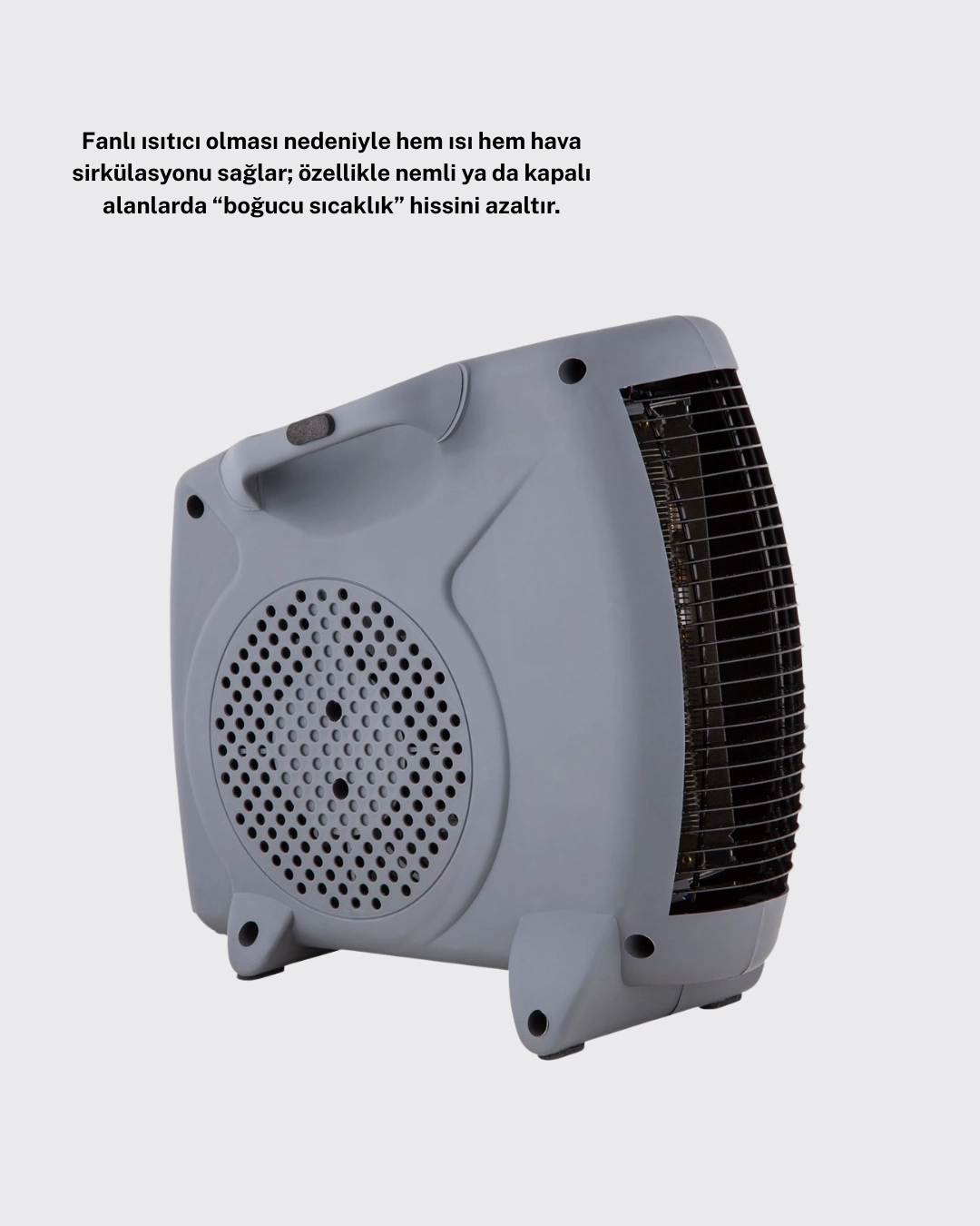 Taşınabilir Fanlı Isıtıcı Elektrikli Termik Korumalı Oda Isıtıcı ( Lisinya )