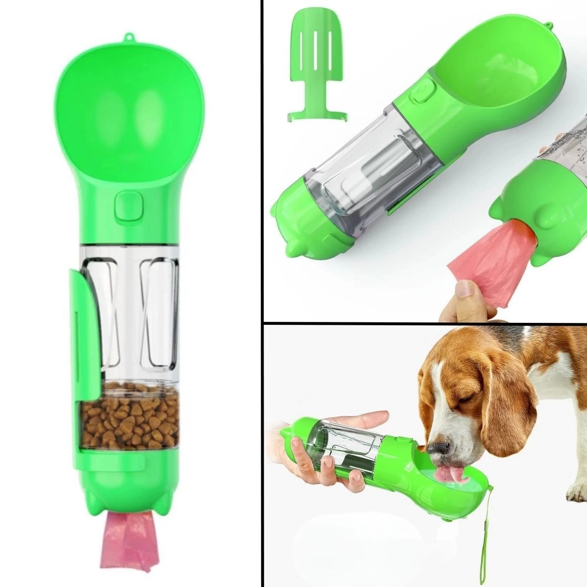 Taşınabilir Hazneli Mama Kaplı ,kaka Poşetli Kedi,köpek Suluğu-300ml ( Lisinya ) Taşınabilir Hazneli Mama Kaplı ,kaka Poşetli Kedi,köpek Suluğu-300ml ( Lisinya )