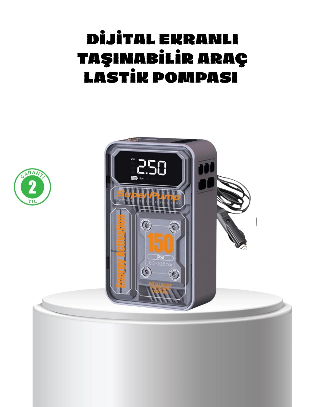 Taşınabilir Kablosuz Hava Pompası – 150 Psı Güçlü Basınç Ve 6000mah Şarjlı ( Lisinya ) Taşınabilir Kablosuz Hava Pompası – 150 Psı Güçlü Basınç Ve 6000mah Şarjlı ( Lisinya )