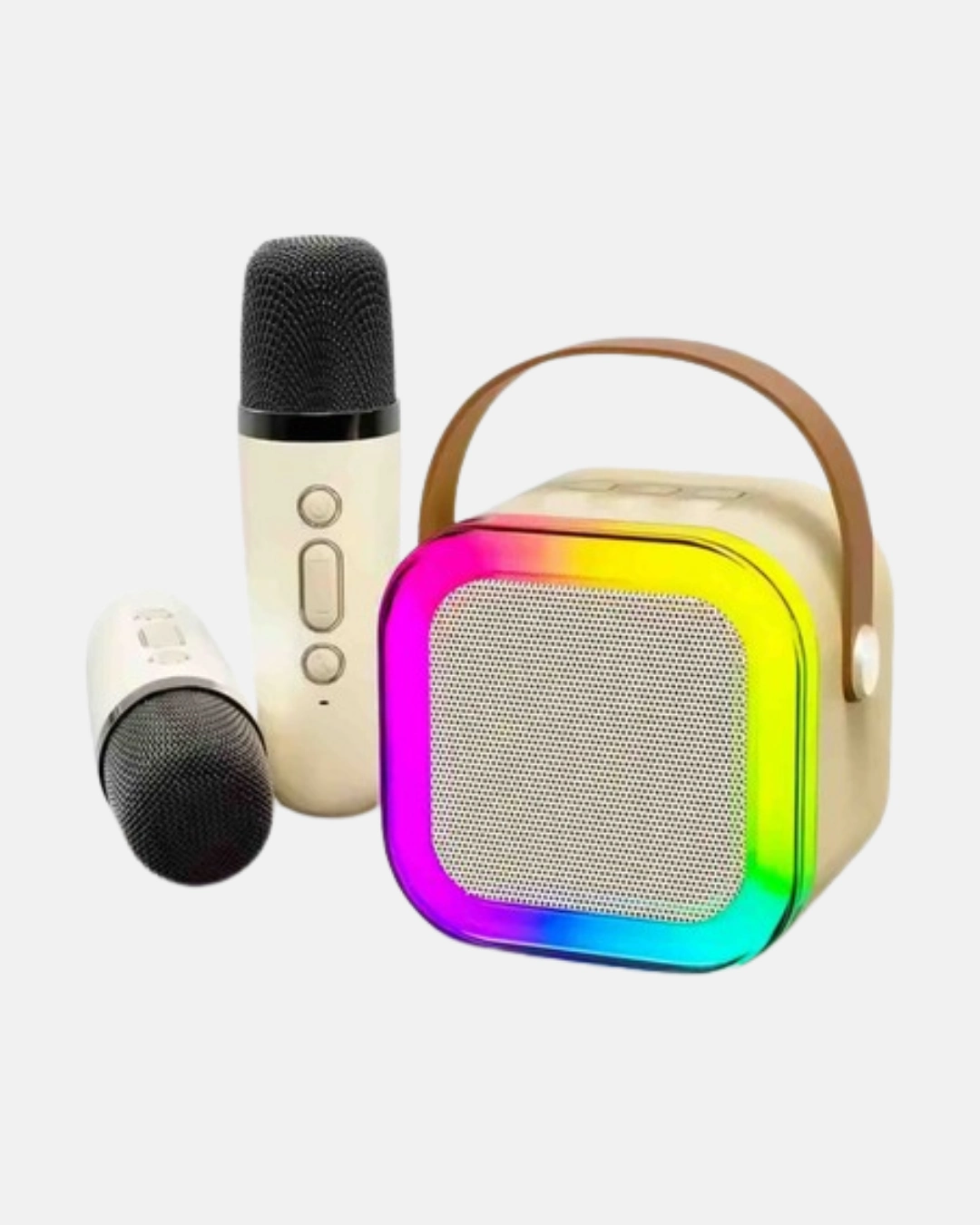 Taşınabilir Karaoke Hoparlör Bluetooth 5.0 Ve Çift Mikrofonlu ( Lisinya ) Taşınabilir Karaoke Hoparlör Bluetooth 5.0 Ve Çift Mikrofonlu ( Lisinya )