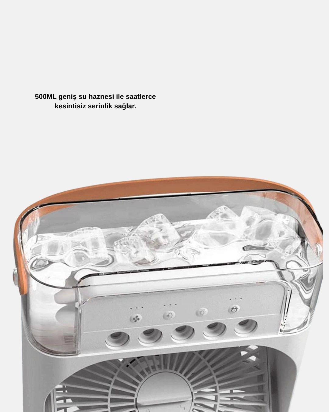 Taşınabilir Mini Klima Fan 3’ü 1 Arada Soğutucu, Nemlendirici Ve Gece Lambası ( Lisinya )