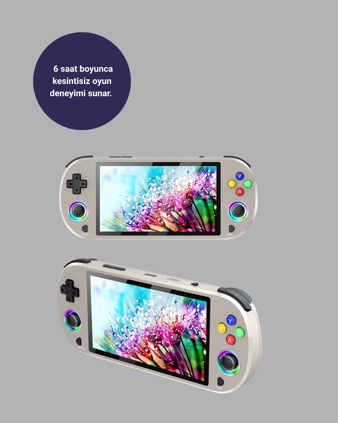 Taşınabilir Retro Oyun Konsolu – 5 İnç Ips Ekranlı, 3000 Mah Şarjlı, Hd Destekli ( Lisinya )