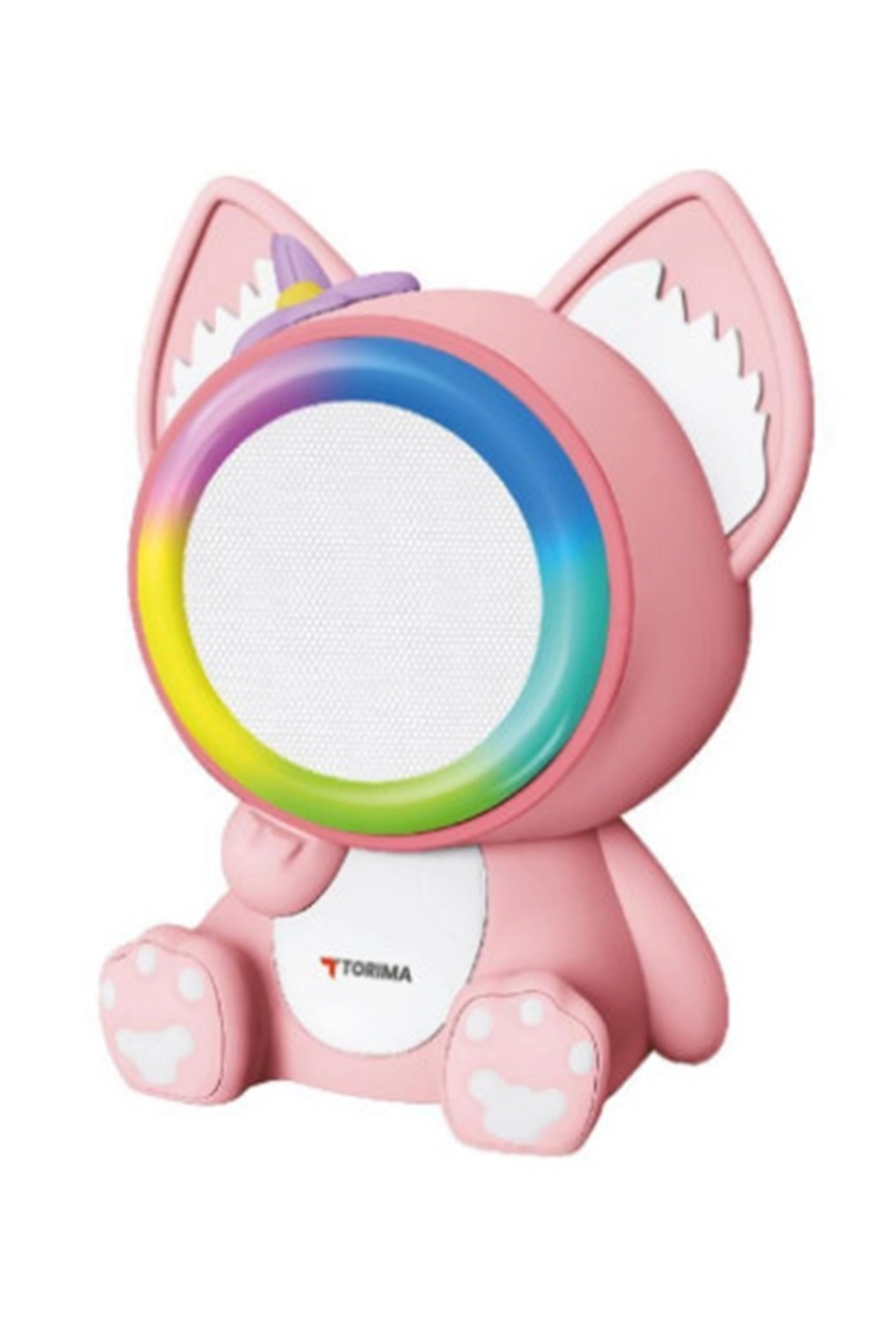Taşınabilir Rgb Işılı Sevimli Figürlü Mikrofonlu Karaoke Bluetooth Hoparlör ( Lisinya )
