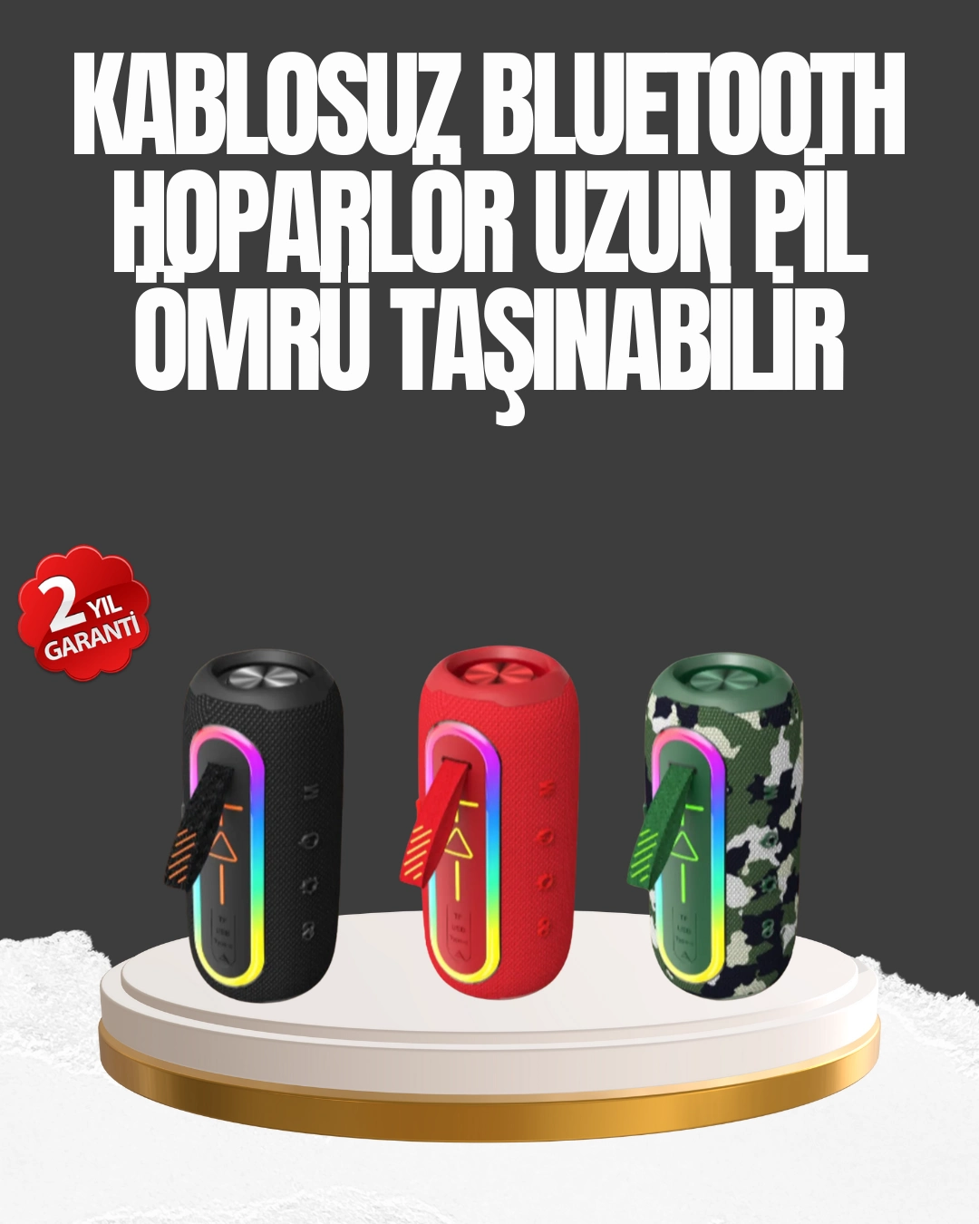 Taşınabilir Şarjlı Bluetooth Hoparlör Güçlü Bas ( Lisinya ) Taşınabilir Şarjlı Bluetooth Hoparlör Güçlü Bas ( Lisinya )