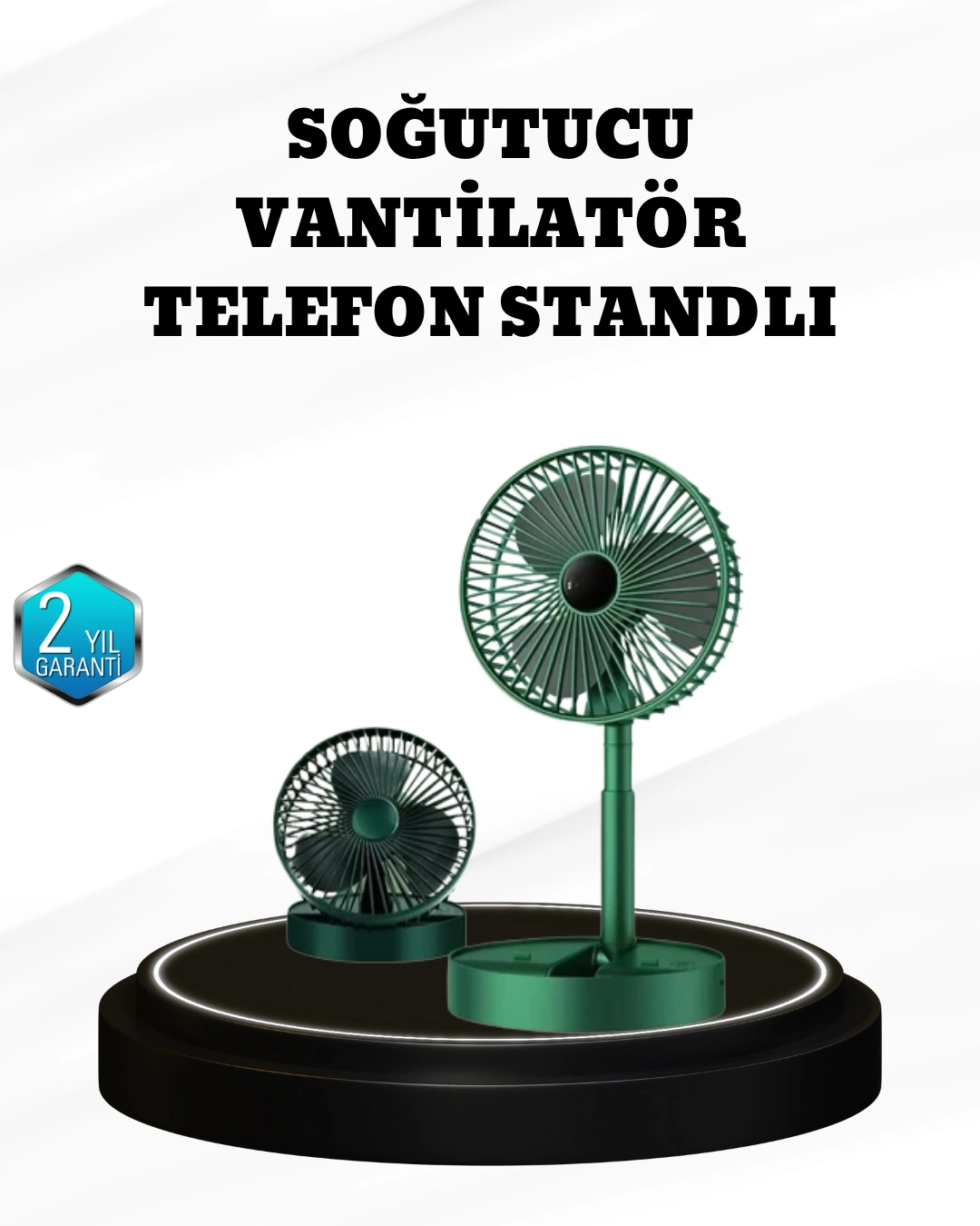 Taşınabilir Şarjlı Mini Fan – Katlanabilir Gövde, 3 Hız Kademesi ( Lisinya )
