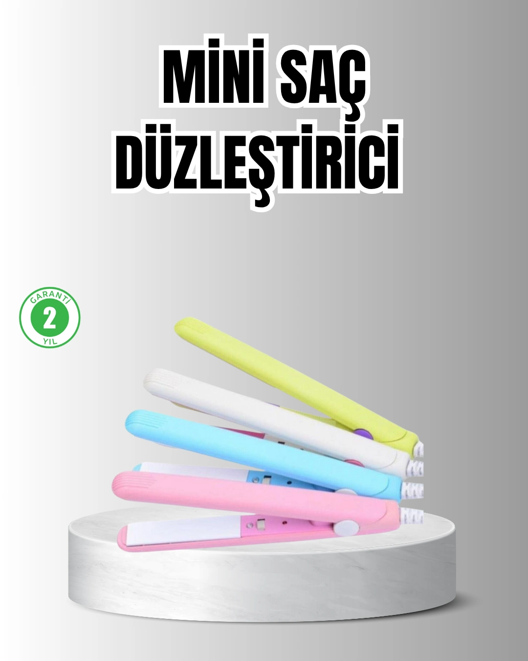 Taşınabilir Seramik Kaplama Mini Saç Düzleştirici – Seyahat Ve Günlük Kullanım İçin İdeal ( Lisinya )