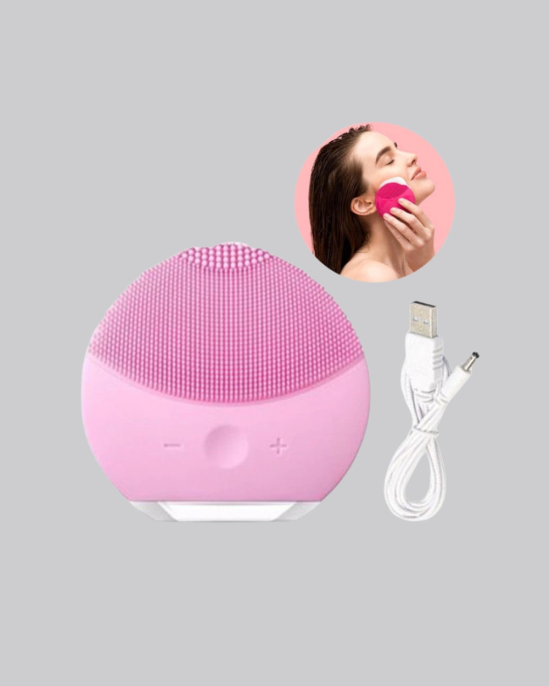 Taşınabilir Silikon Masaj Aleti – Derin Temizlik, Yüz Ve El Kullanımına Uygun ( Lisinya )