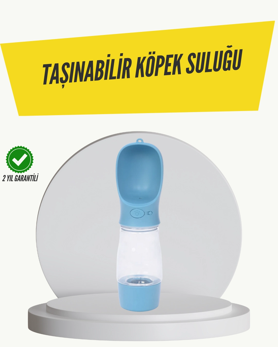 Taşınabilir Su Tasarruflu Köpek Ve Kedi Su Şişesi Tek Elle Kullanım Kolaylığı ( Lisinya )