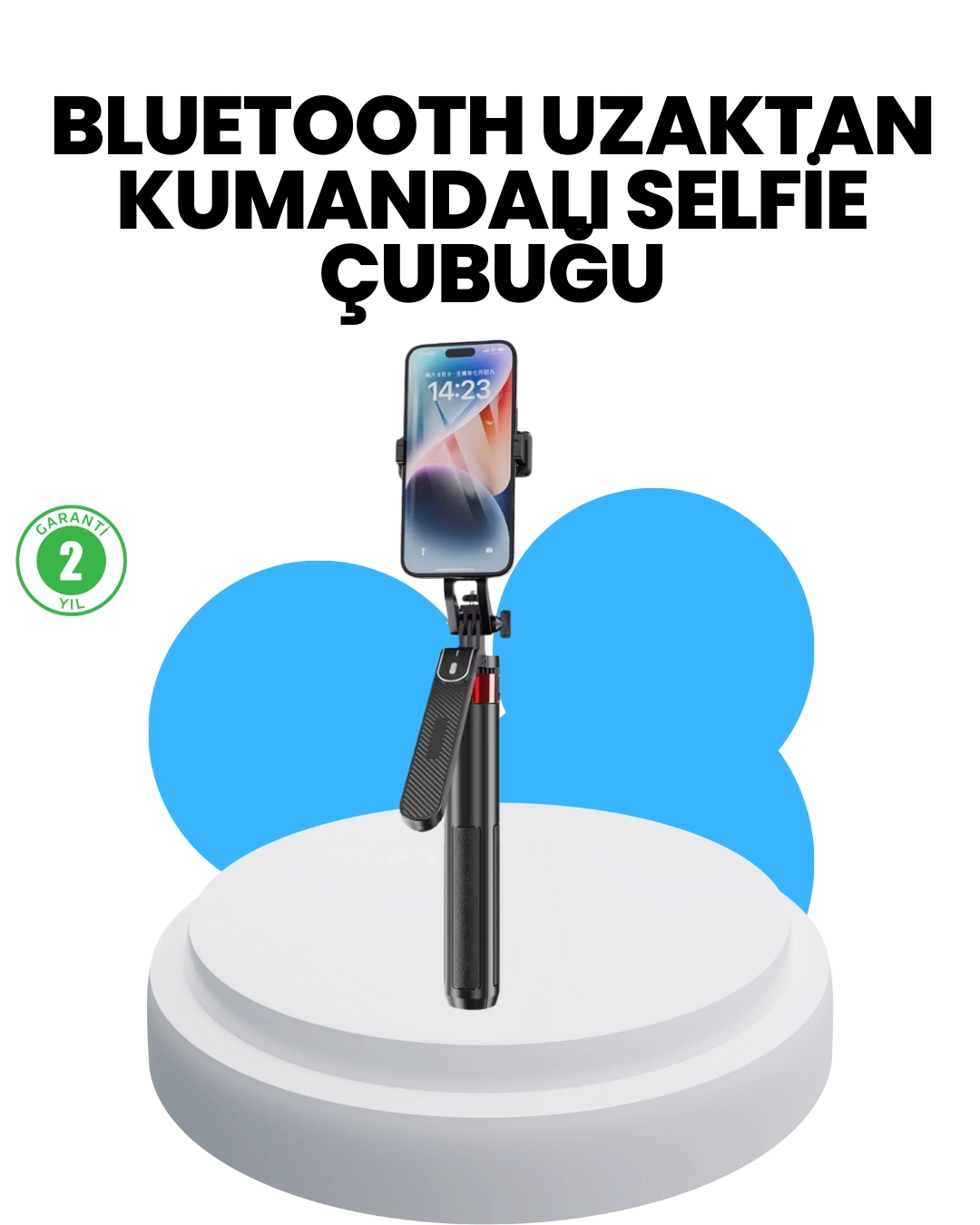 Taşınabilir Tripod Ve Selfie Çubuğu Vlog Ve Video Çekimi ( Lisinya )