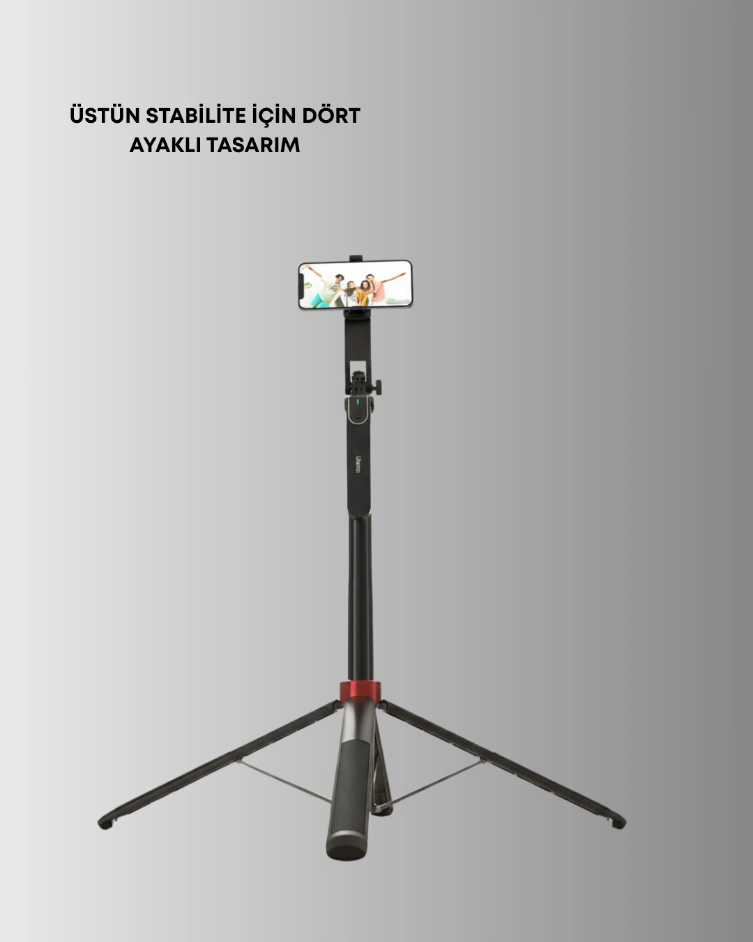 Taşınabilir Tripod Ve Selfie Çubuğu Vlog Ve Video Çekimi ( Lisinya )