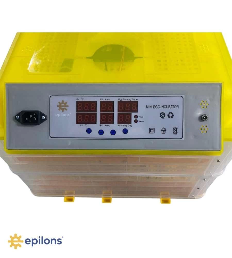 Tavuk, Ördek ve Diğer Kümes Hayvanları İçin Epo-96 Kapasiteli Tam Otomatik Kuluçka Makinesi ( Lisinya )