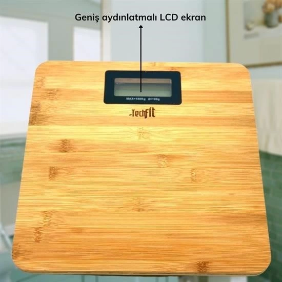 Techfit Bambu Banyo Baskülü Yüksek Hassasiyetli Darbelere Dijital Dayanıklı Terazi Tf 1065 M ( Lisinya ) Techfit Bambu Banyo Baskülü Yüksek Hassasiyetli Darbelere Dijital Dayanıklı Terazi Tf 1065 M ( Lisinya )
