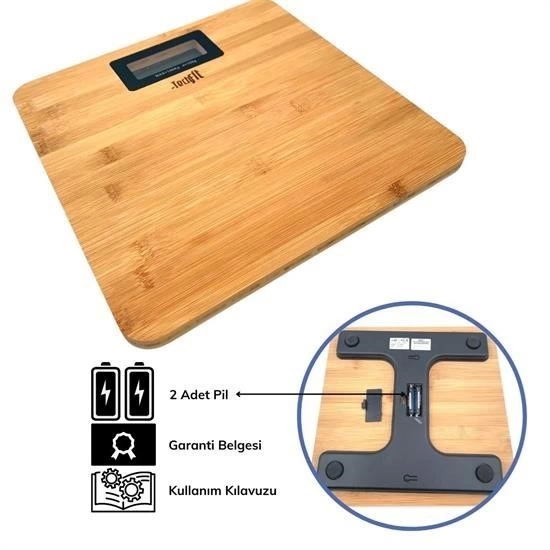 Techfit Bambu Banyo Baskülü Yüksek Hassasiyetli Darbelere Dijital Dayanıklı Terazi Tf 1065 M ( Lisinya ) Techfit Bambu Banyo Baskülü Yüksek Hassasiyetli Darbelere Dijital Dayanıklı Terazi Tf 1065 M ( Lisinya )