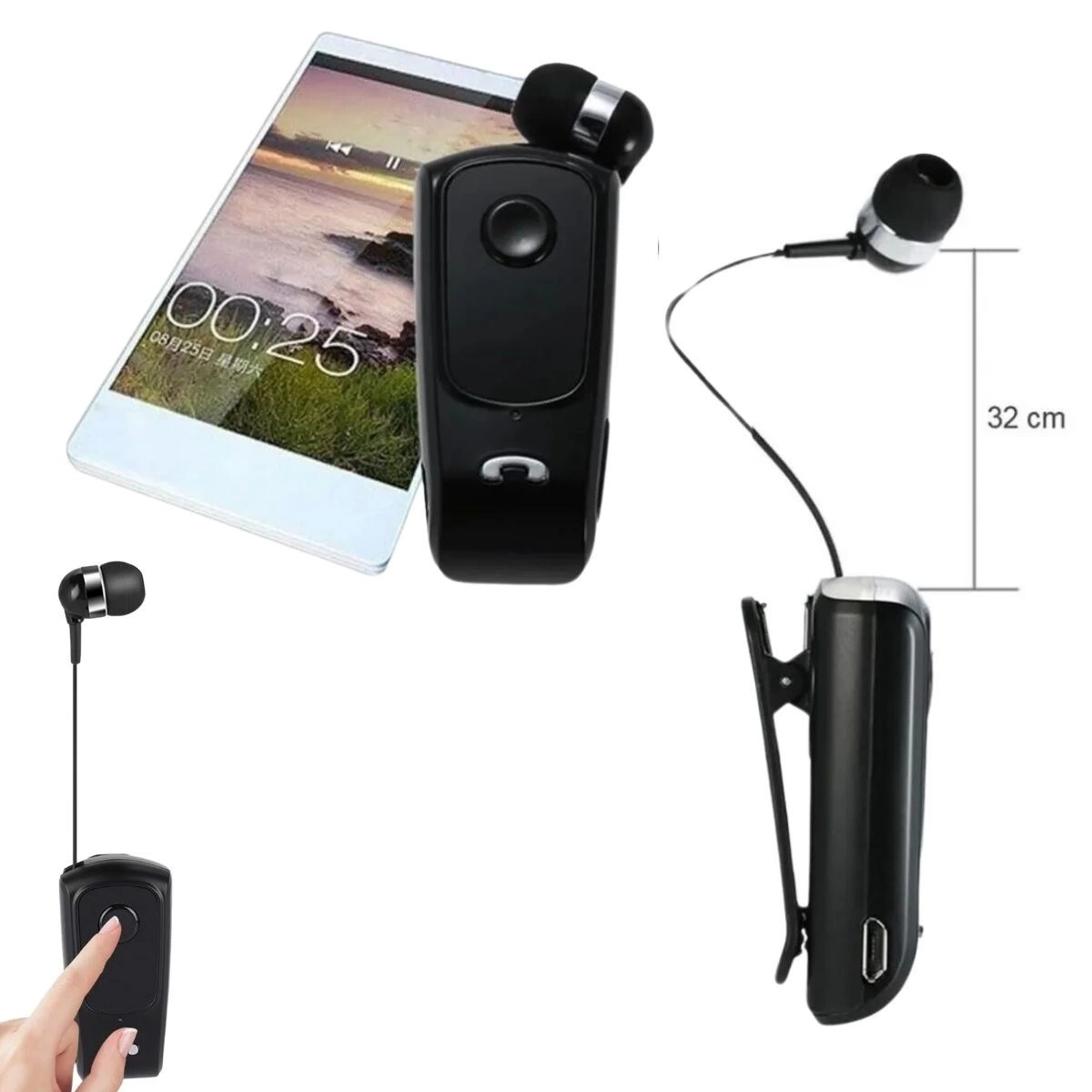 Telefon Bağlantılı Makaralı Kulaklıklı Bluetooth Kulaklık ( Lisinya ) Telefon Bağlantılı Makaralı Kulaklıklı Bluetooth Kulaklık ( Lisinya )