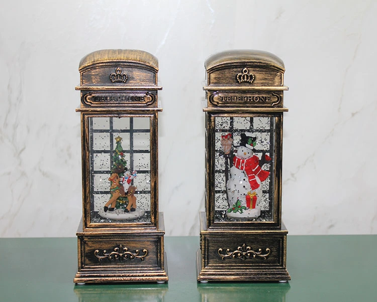 Telefon Kulübesi Tasarımlı Yılbaşı Temalı Işıklı Müzikli Kar Küresi Model 1 ( Lisinya ) Telefon Kulübesi Tasarımlı Yılbaşı Temalı Işıklı Müzikli Kar Küresi Model 1 ( Lisinya )