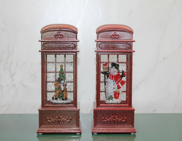 Telefon Kulübesi Tasarımlı Yılbaşı Temalı Işıklı Müzikli Kar Küresi Model 2 ( Lisinya ) Telefon Kulübesi Tasarımlı Yılbaşı Temalı Işıklı Müzikli Kar Küresi Model 2 ( Lisinya )