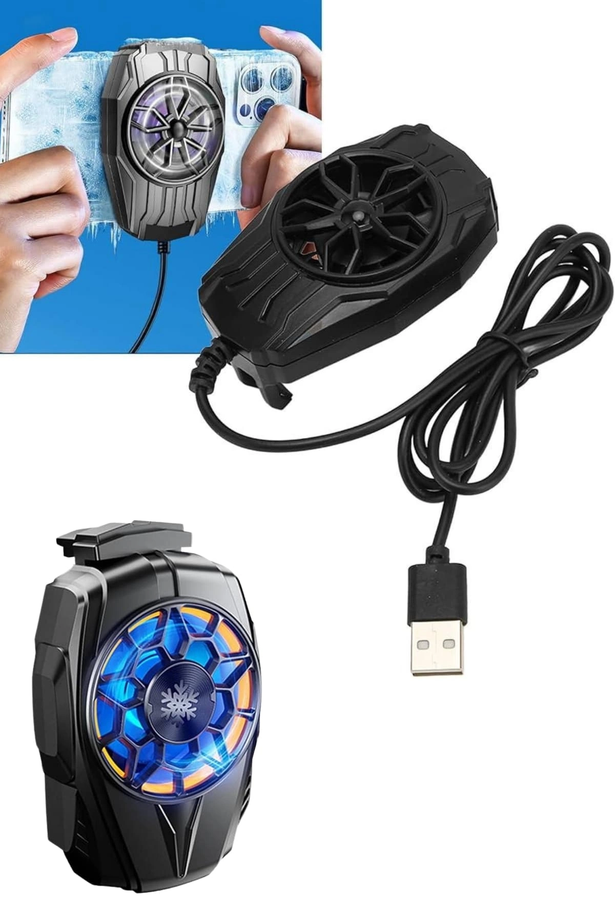 Telefon Soğutucu Fan Güçlü Motor Radyatör Cep Telefon Soğutma ( Lisinya )