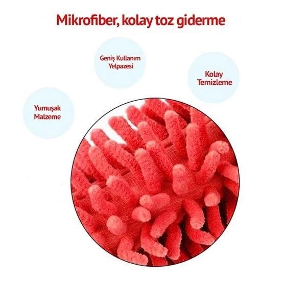 Teleskopik Mikrofiber Pratik Uzayabilen Toz Alma Fırçası Aparatı ( Lisinya ) Teleskopik Mikrofiber Pratik Uzayabilen Toz Alma Fırçası Aparatı ( Lisinya )