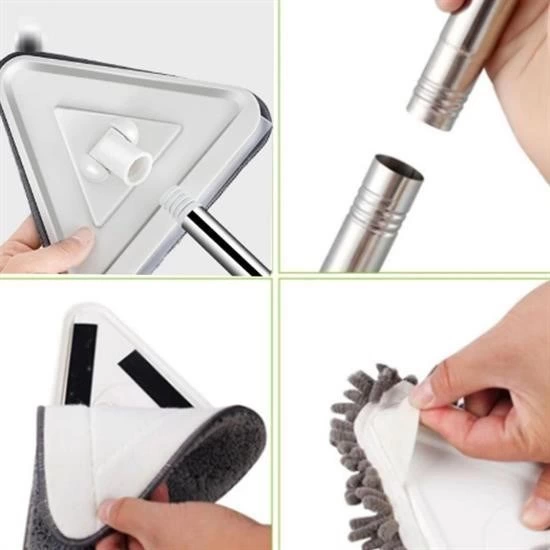 Teleskopik Saplı 150 Cm Üçgen Mop Cam Duvar Tavan Fayans Parke Temizleyici Mop ( Lisinya ) Teleskopik Saplı 150 Cm Üçgen Mop Cam Duvar Tavan Fayans Parke Temizleyici Mop ( Lisinya )