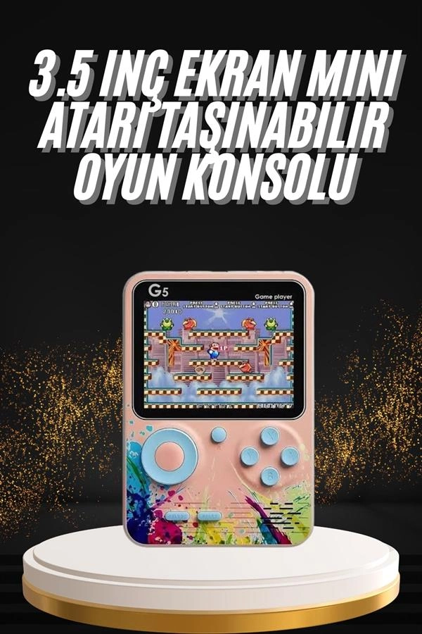Televizyona Bağlanan Çift Joystick Taşınabilir Klasik Retro Oyunlu ( Lisinya )