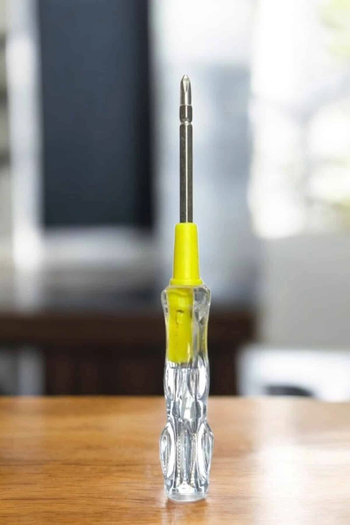 Test Cihazı Kontrol Kalemi Çift Başlıklı Şeffaf Elektrik Testi ( Lisinya )