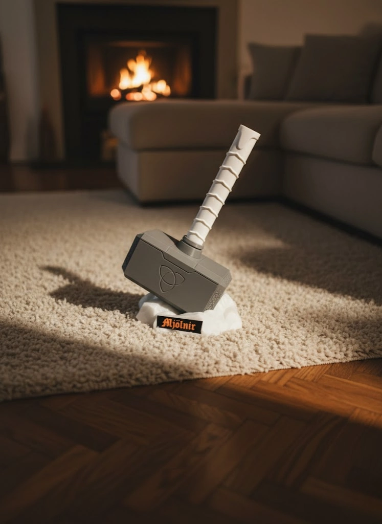 Thor Çekici Dekoratif Figür Mitolojik Ve Fantastik Ev Aksesuarı 20x34 Cm ( Lisinya )