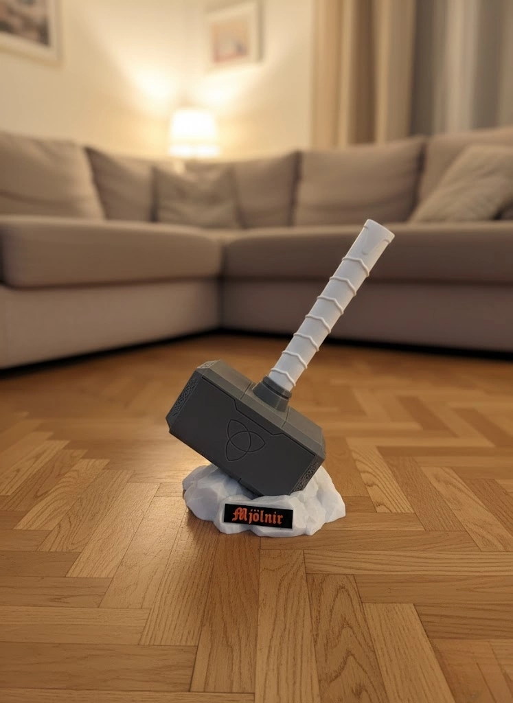 Thor’un Çekici Dekoratif Süs Güçlü Ve İkonik Tasarım 20x34 Cm ( Lisinya )