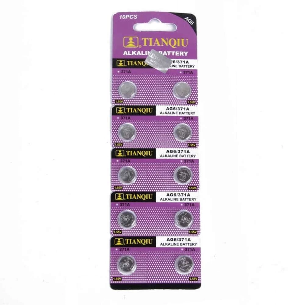 TıanQıu Ag6 Lr920/371 Alkalin 10'lu Düğme Pil ( Lisinya )